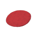 Red Medium Round Mat