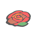 Animal Crossing Red Rose Rug Image