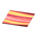 Animal Crossing Red Wavy Rug Image