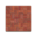 Animal Crossing Red-brick Flooring Image