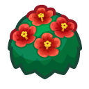 Animal Crossing Red-hibiscus Bush Image