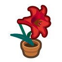 Animal Crossing Red-lily Plant Image