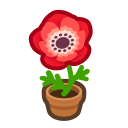 Animal Crossing Red-windflower Plant Image