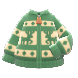 Reindeer Sweater Green