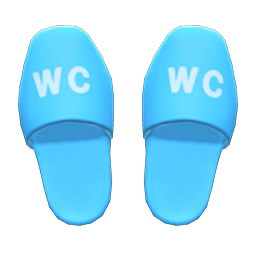 Restroom Slippers Light blue