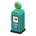 Retro Gas Pump Green / Green with animal