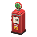 Retro Gas Pump Red / Green with animal