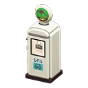 Retro Gas Pump White / Green with animal