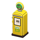 Retro Gas Pump Yellow / Green with animal