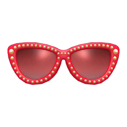 Rhinestone Shades Red