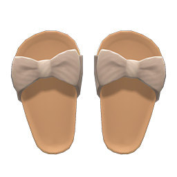 Animal Crossing Ribbon Sandals|Beige Image