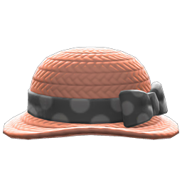 Animal Crossing Ribboned Garden Hat|Black Image