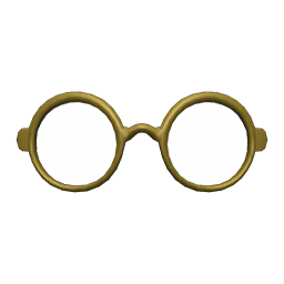Rimmed Glasses Gold
