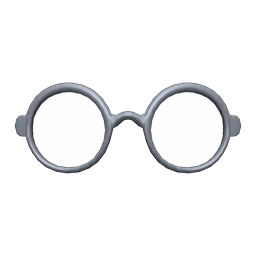 Rimmed Glasses Gray