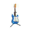 Rock Guitar Cool blue / Handwritten logo