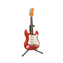 Rock Guitar Fire red / Cute logo