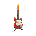 Rock Guitar Fire red