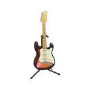 Rock Guitar Sunburst / Cute logo
