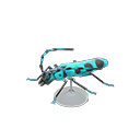 Animal Crossing Rosalia Batesi Beetle Model Image