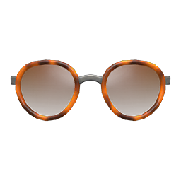 Animal Crossing Round Tinted Shades|Brown Image