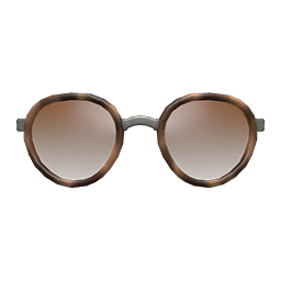 Round Tinted Shades Dark brown