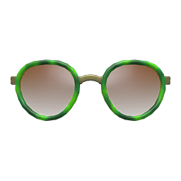 Round Tinted Shades Green