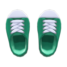 Rubber-toe Sneakers Green