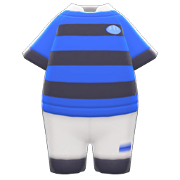 Animal Crossing Rugby Uniform|Blue & black Image