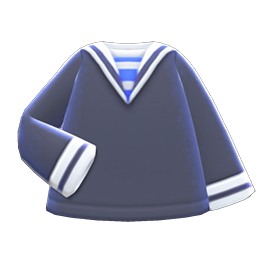 Sailor-style Shirt Navy blue