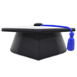 Animal Crossing Scholar's Hat|Blue Image