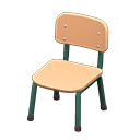 Animal Crossing School Chair|Beige & green Image