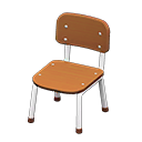 School Chair Brown & white