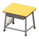 School Desk Natural & silver