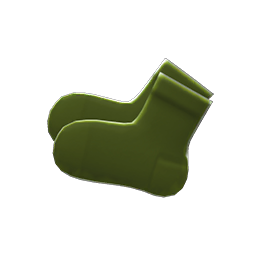 Animal Crossing Semi-opaque Socks|Avocado Image