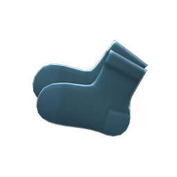 Semi-opaque Socks Blue