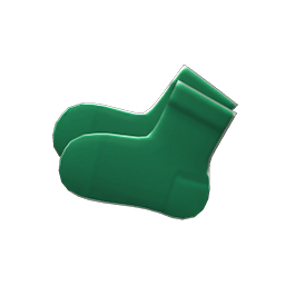 Semi-opaque Socks Green