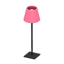 Shaded Floor Lamp Pink