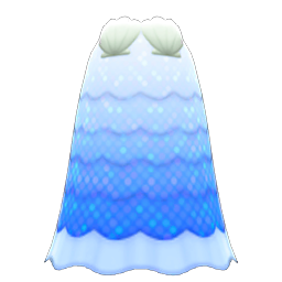Animal Crossing Shell Dress|Blue Image