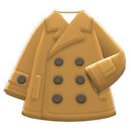 Animal Crossing Short Peacoat|Beige Image