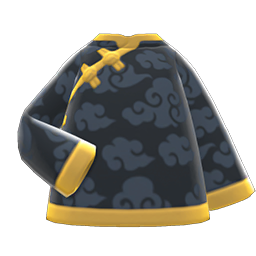 Animal Crossing Silk Shirt|Black Image