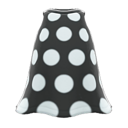 Animal Crossing Simple-dots Dress|Black Image
