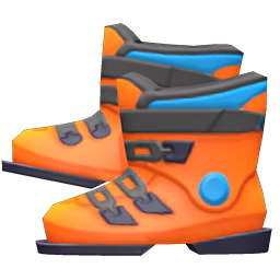 Ski Boots Orange
