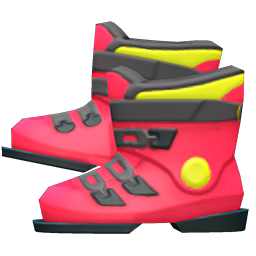 Ski Boots Red