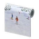 Animal Crossing Ski-slope Wall Image