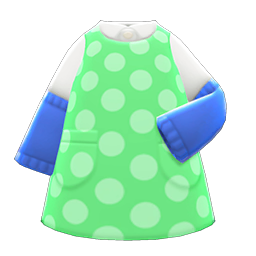Sleeved Apron Green