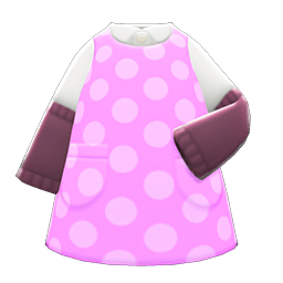 Sleeved Apron Pink