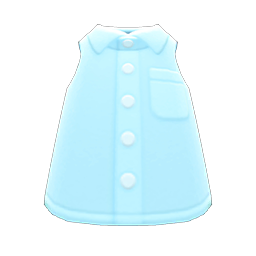 Animal Crossing Sleeveless Dress Shirt|Blue Image
