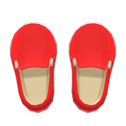 Slip-on Loafers Red