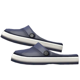 Animal Crossing Slip-on Sandals|Black Image
