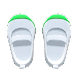 Slip-on School Shoes Green